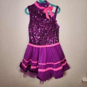 Weissman Dance Costume Weissman 13675 Large Child Purple Tap Jazz Pageant